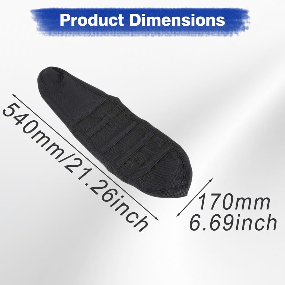 MACHSWON Motorcycle Seat Cover Compatible with Ridstar Q20 2023 1 pc PVC, Black