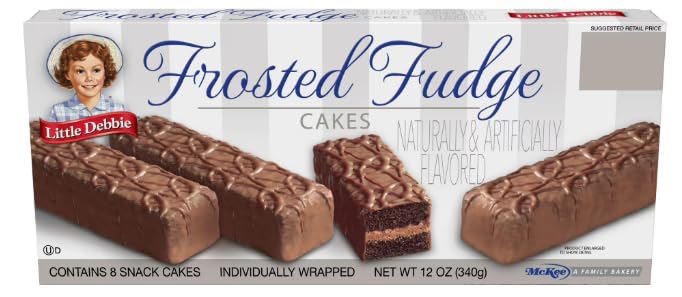 Little Debbie Frosted Fudge Cakes 12oz box, 8 cakes per box (6 boxes)