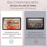 Keyboard Case for Fire HD 10/HD 10 Plus 10.1 Inch(13th/11th Generation, 2023/2021), Slim Cover with Detachable Wireless Bluetooth Keyboard for All-New Fire HD 10/HD 10 Plus 10.1" Tablet, Pink - Image 2