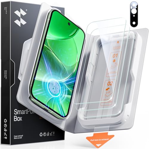 SMARTDEVIL Screen Protector for Google Pixel 9 (3 Pack) + Camera Lens Protector HD Tempered Glass Fingerprint Unlock Friendly 9H Military-Grade Protection Scratch & Drop Resistant