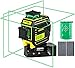 Price comparison product image Firecore Laser Level Green, 3×360° Line Laser Self-Leveling with Pulse Mode Laser Tool with Magnetic Base, Independents Windows, 2 Lithium-ion Battery- F94T-XG