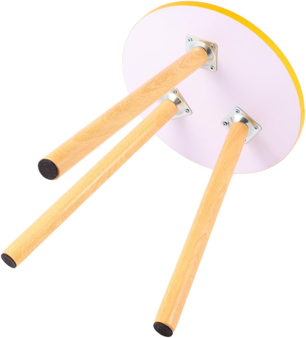 Zerodeko Round Accent Table for Living Room Nordic Side Coffee Table Modern Minimalist Wood Constructi