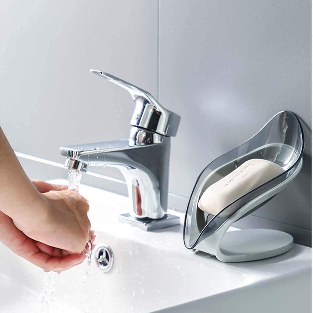 SNOFER Leaf Shape Soap Box Self Draining Bathroom Soap Holder, Leafology Decorative Drainage Plastic Soap Dish, Bar Soap Holder with Draining Tray, Multicolour (B094NQ3Z6N) Amazon Price History, Amazon Price Tracker