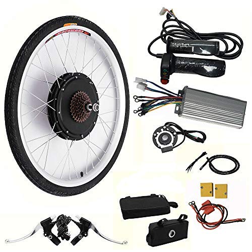 Kit de conversión para bicicleta eléctrica, 48 V, 1000 W, 26 pulgadas