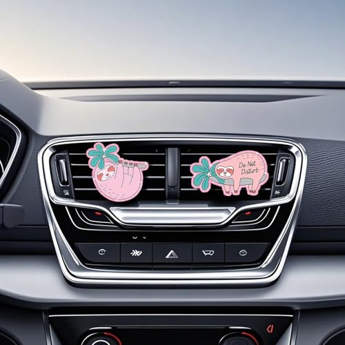 Image of Funny Pink Sloth Air Freshener Clips,Car Vent Clip,Car Decorative Clip, Car Air Conditioner Clip,Automotive Interior Decoration Gifts for Men /Women