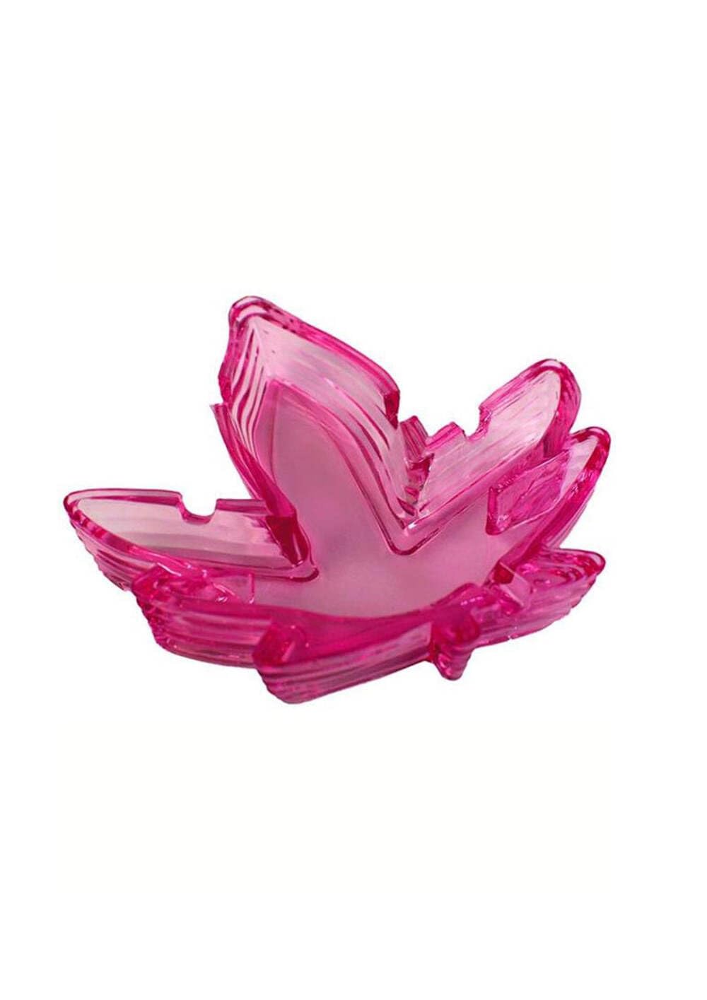 Amazon.com: Kheper Games Pink Pot Leaf Glass Ashtray, 5 Inch Wide