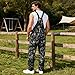 Harsever Camo Overalls for Adult Men Camo Bibs Camouflage Coveralls Outdoor Hunting Jumpsuit with Pockets Adjustable Straps