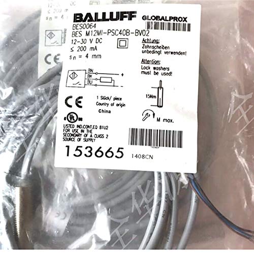 Carus Tool BALLUFF BES M12MI-PSC40B-BV02?BES0064? Inductive Standard Sensors PNP New