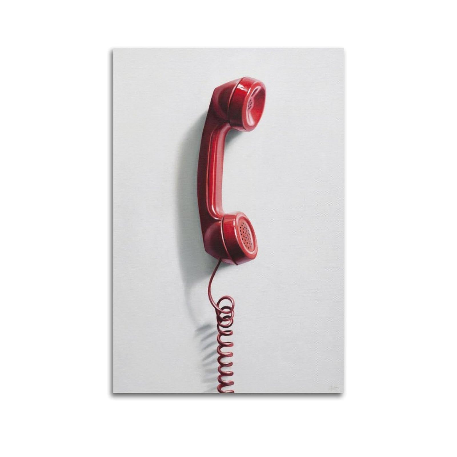 XKUGA Retro Telephone Handset Art Poster Modern Decorative Canvas Prints - Ideal Wall Art for Family, Man Cave, Game Room, Boys & Girls Bedroom 20x30inch(50x75cm)