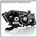 ACANII - [For 2008-2012 Honda Accord 2-Door Coupe Factory Style Black Housing Headlight Headlamp Assembly - Driver Side