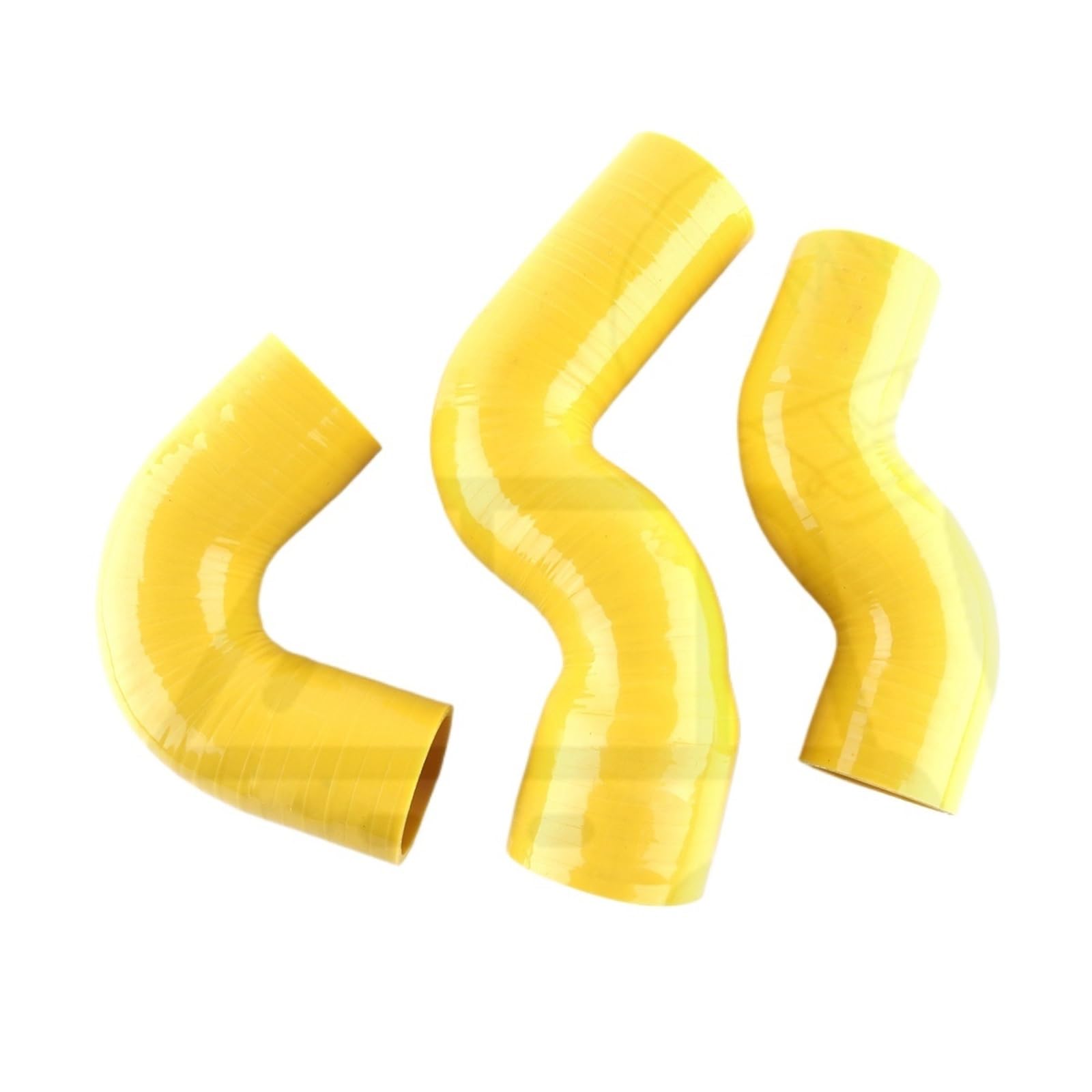 Straight Reducer Hose Coupler Car Silicone Turbo Intercooler Hose Parts 4PLY fit for Land Rover Defender TD5 1998-2016 3PCS(Yellow)