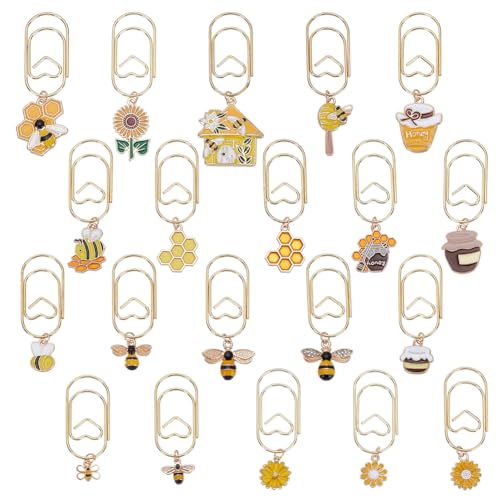 Trombones décoratifs abeille miel et tournesol pour fournitures scolaires et loisirs créatifs