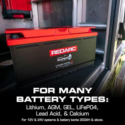 Image of REDARC Dual Input 40A in-Vehicle DC to DC Battery Charger with MPPT Solar Regulator, Green Power Priority, 12V /24V Compatible, for Lithium, AGM, Gel, Lead Acid, Calcium, LiFePO4 Batteries