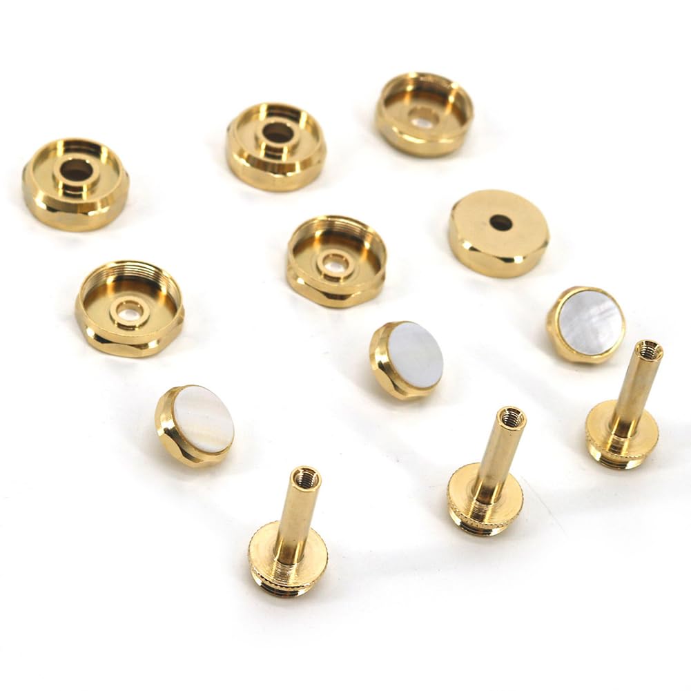 12 Pcs Piccolo Pulsante Tromba Pistone Fibbia In Ottone Portatile Tromba Musicale Strumento Accessori Strumento