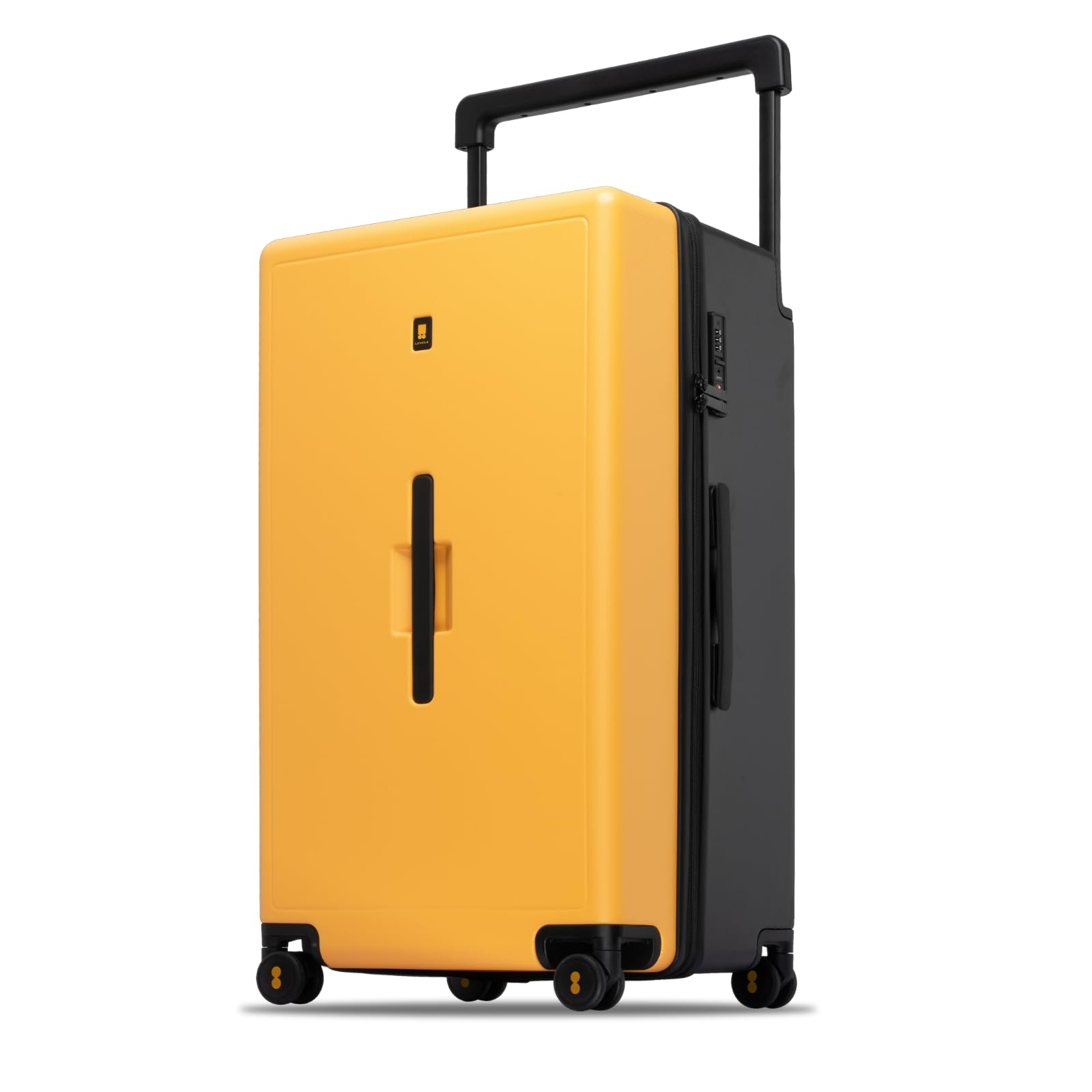 Wide Handle Luggage, 28 Inch Hardshell Large Suitcase, Yellowblack