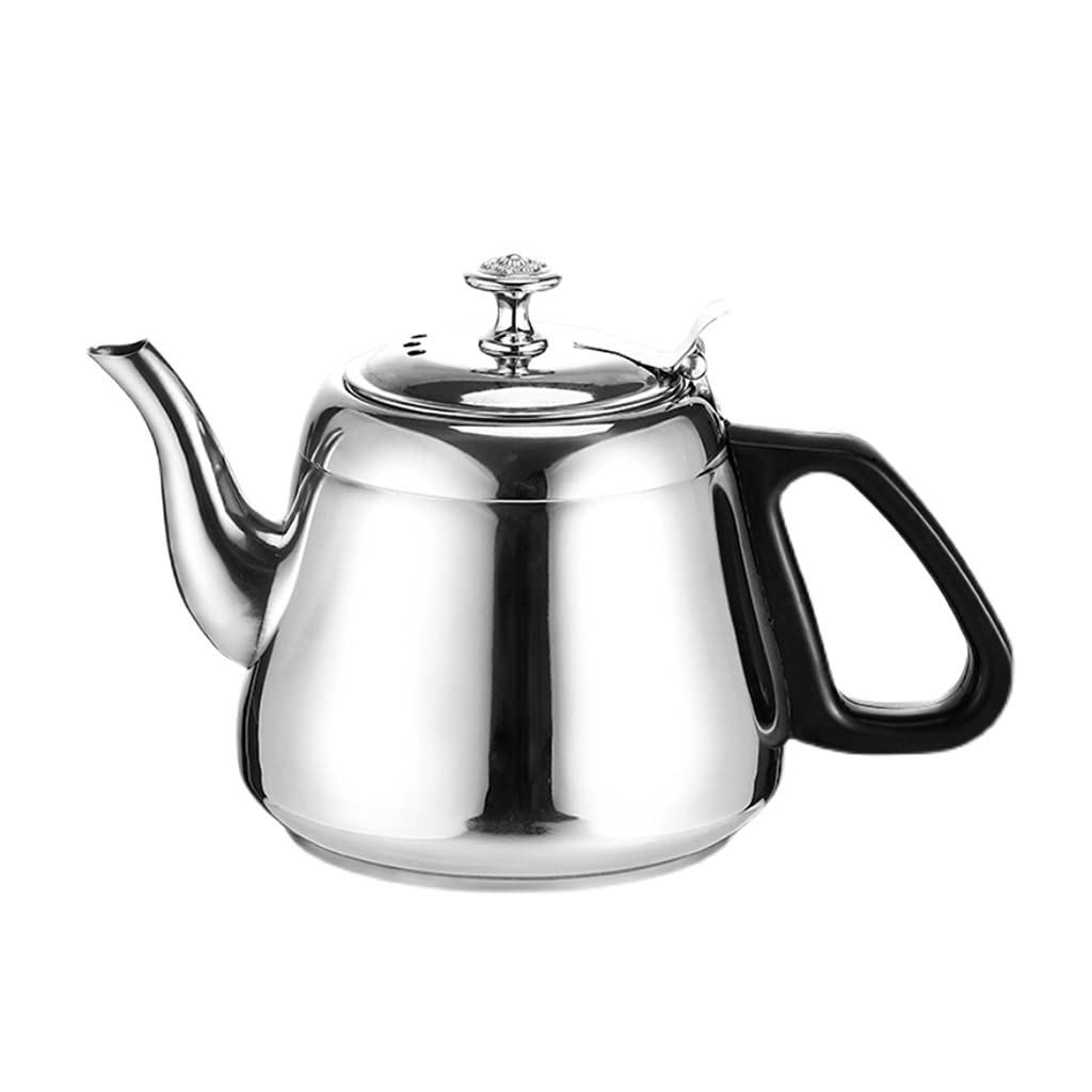 Bouilloire acier inoxydable induction fond plat cuisine maison silver 2L