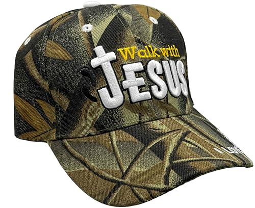Image of Black Duck Brand Embroidered Walk with Jesus Adjustable Baseball Cap - Multiple Colors Available