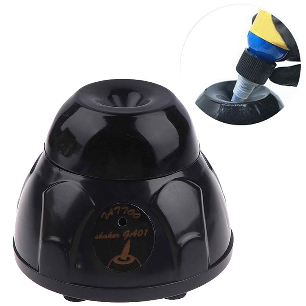 Mini mezclador Vortex, agitadores de laboratorio mezcladores de pintura negra para pintores, salones de manicura, tatuajes artistas y aficionados