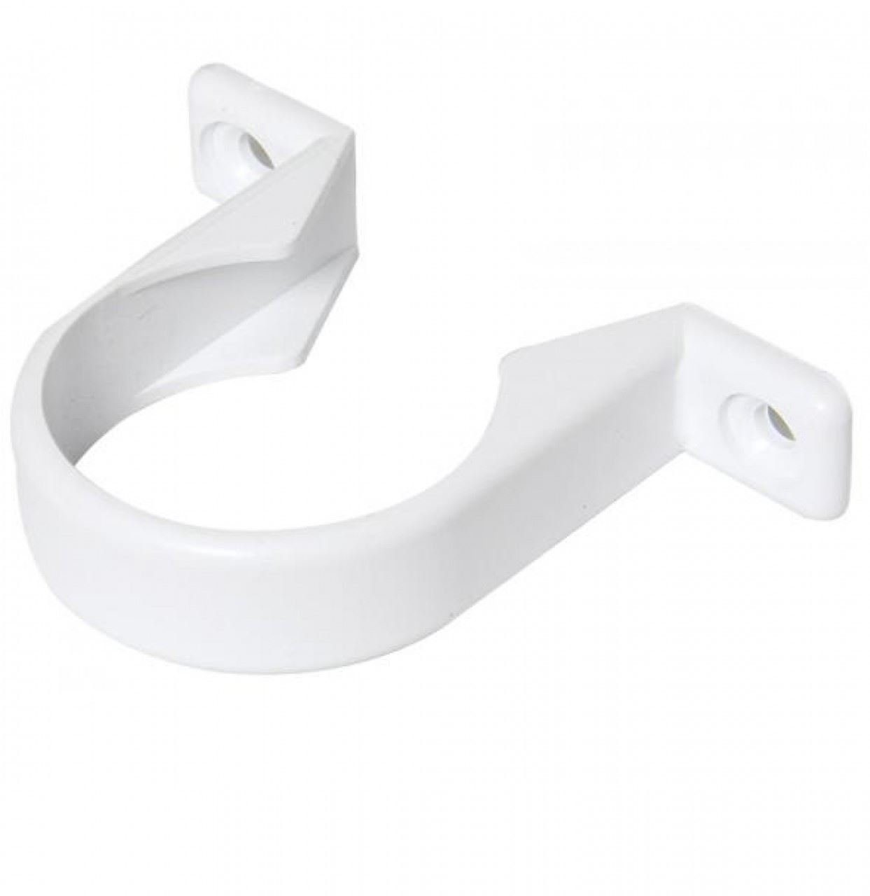 WS34W FloPlast Solvent Weld Waste Pipe Clip 32mm White ABS
