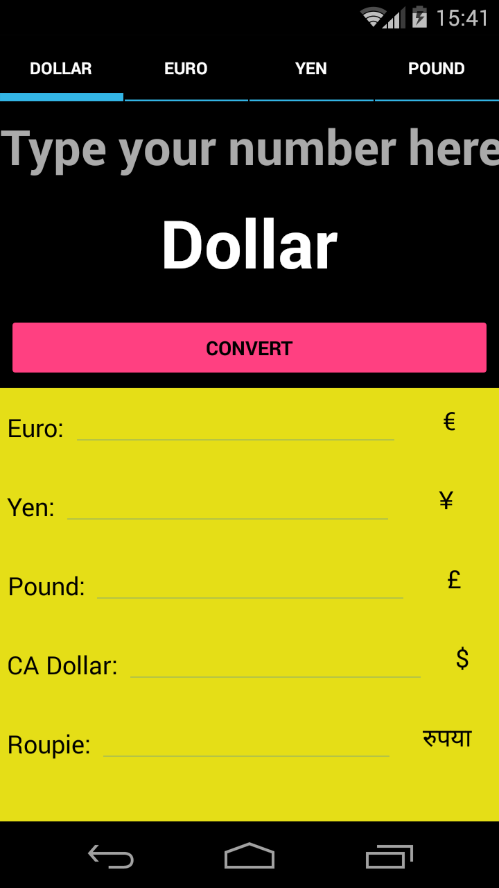 Money Converter App on the Amazon Appstore