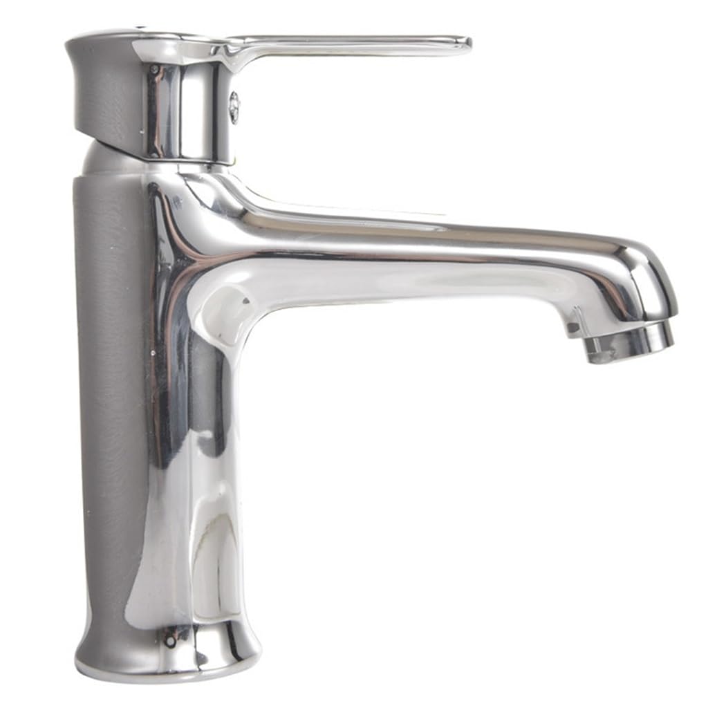 Robinet de lavabo mitigeur eau chaude froide monotrou en cuivre pour salle de bain