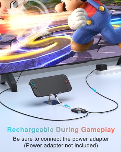 Image of Switch Dock for Nintendo Switch & OLED, 3 IN 1 Perfect Replacement, USB C to HDMI Adapter, Portable Gaming Dock, Black