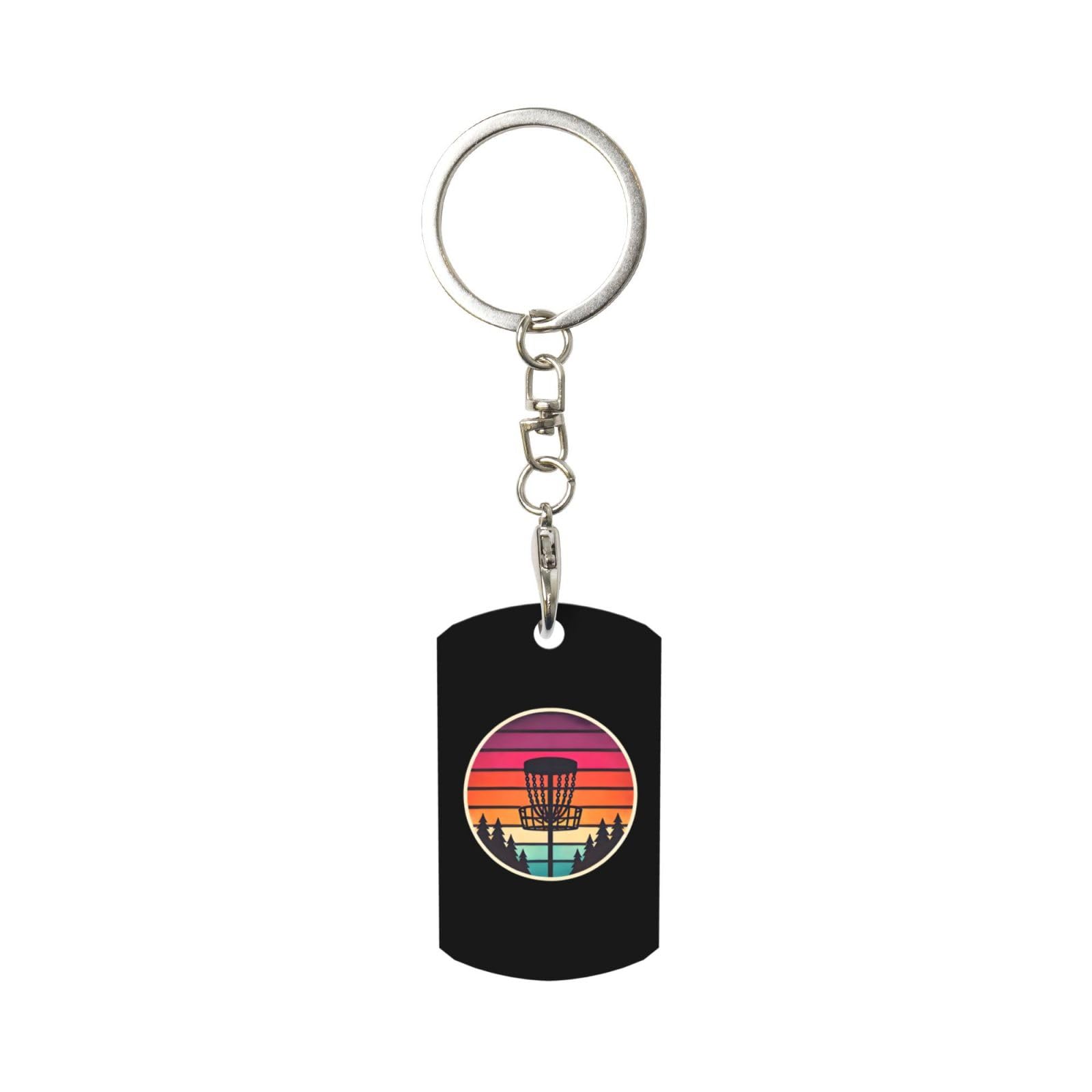 Smazdfxx Unisex As Pic Disc Golf Keychain With Keyring Clips Car