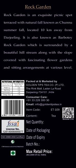 Image of Golden Tips Summer Exotica Second Flush Darjeeling Black Tea (3.53oz - 100 gm - 50 Cups)