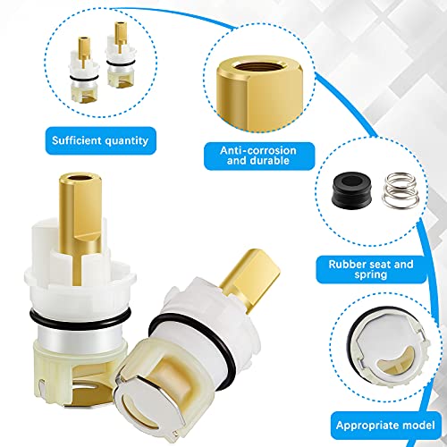 4 Pieces Rp25513 Faucet Stem Replacement For Faucet Repair Kit With Rp4993 Seat And Spring, 8 Cartridge For Kitchen Faucet Repair Kit #TOP2