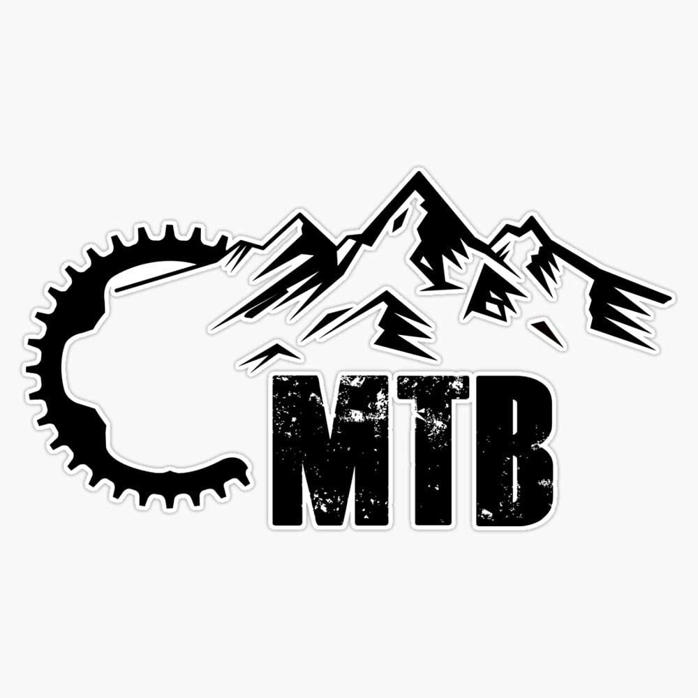 MTB Mountains Vinyl Decal Sticker Car Waterproof Car Decal Bumper Sticker 5"