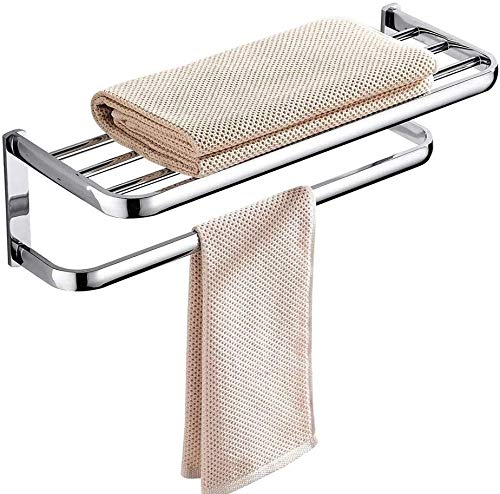 Porte-serviettes mural pour optimiser le rangement de la salle de bain
