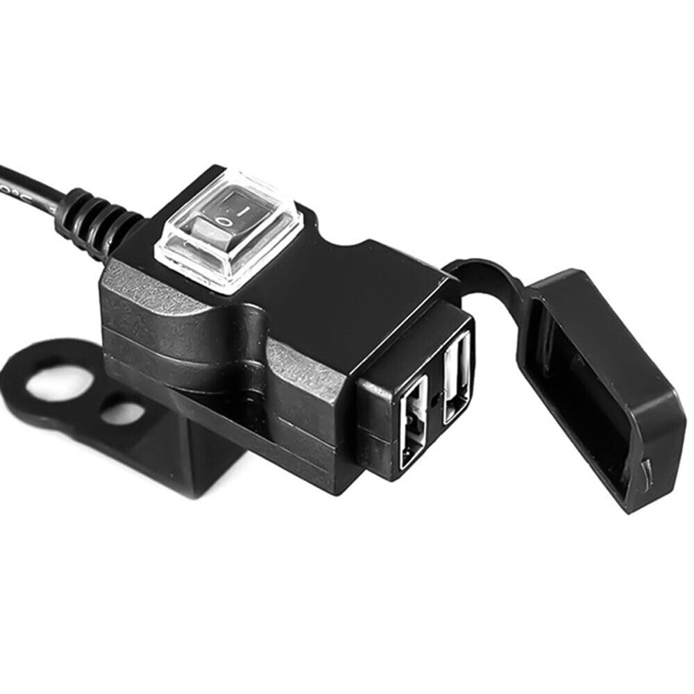 AUTOPOWERZ Motorcycle Handlebar Dual USB Charger Adapter Waterproof (B0CY7YTV4X) Amazon Price History, Amazon Price Tracker