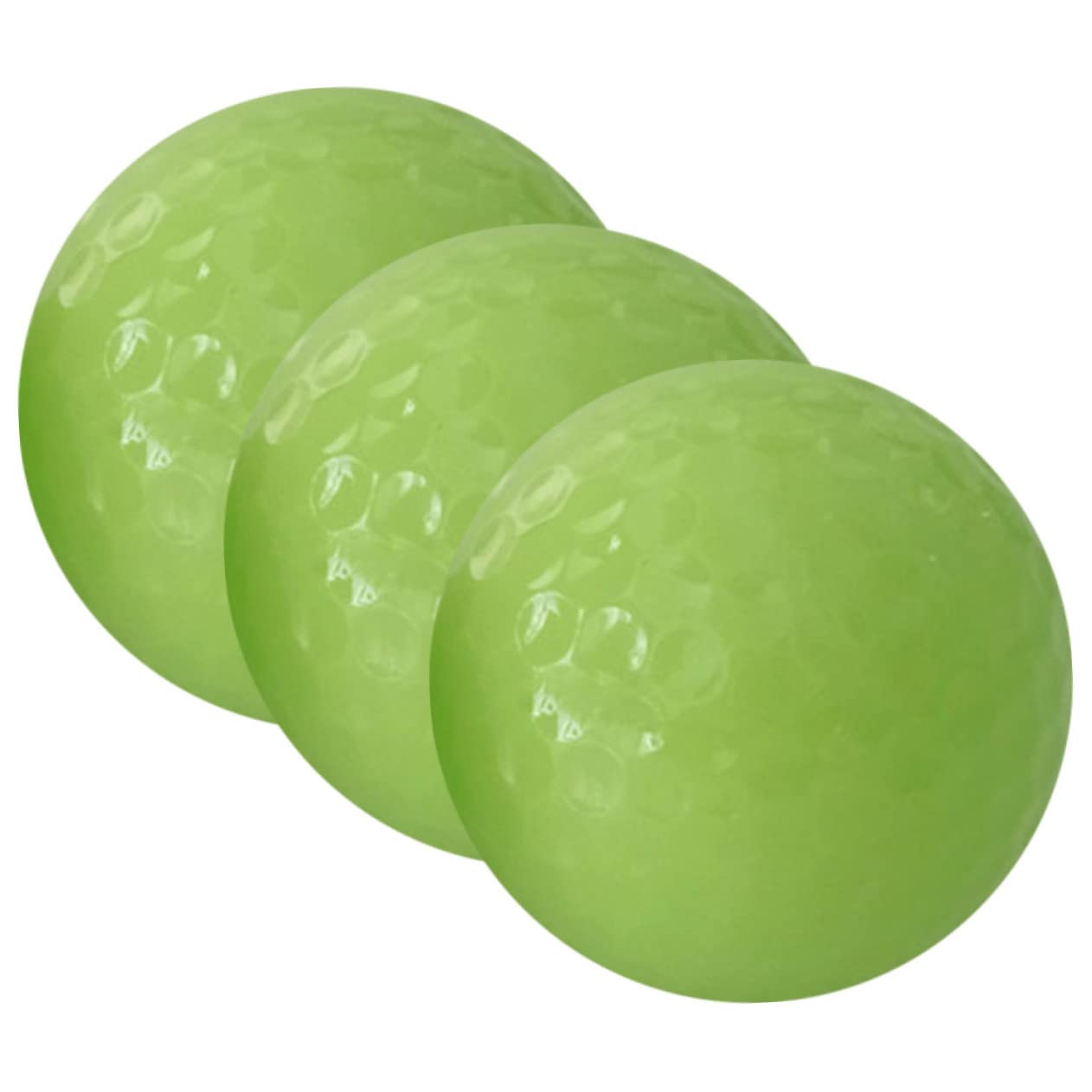 CORHAD Pcs Neon Golf Balls Glow-in-The-Dark Night Golfing Balls Luminous Training Toys for Ladies Men