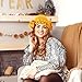 Women's Crochet Ruffled Bucket Hat - Winter Fashion Knitted Hat Foldable Wide Brim Fisherman Beanie Cap Stretchy Knit Hat (US, Alpha, One Size, Black)