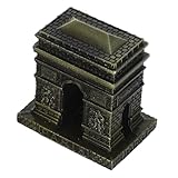 HAKIDZEL Vintage Alloy Triumphal Arch Model Desktop Ornament Delicate Retro European Architectural Decor for Home and Office Decoration