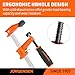JORGENSEN 4-pack Steel Bar Clamps Set, 6-inch (2) & 12-inch (2) Medium Duty F-Clamp, 600 Lbs Load Limit, for Woodworking