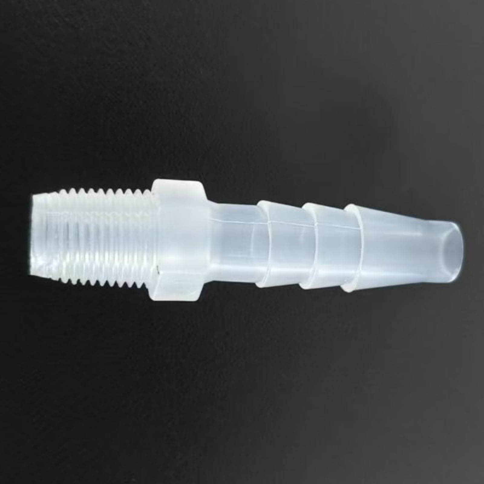 Gwint męski 1/8G do złączki do węża z przyłączem króccowym, 50 sztuk złącza z tworzywa sztucznego PP(1/4inch 6.4mm)