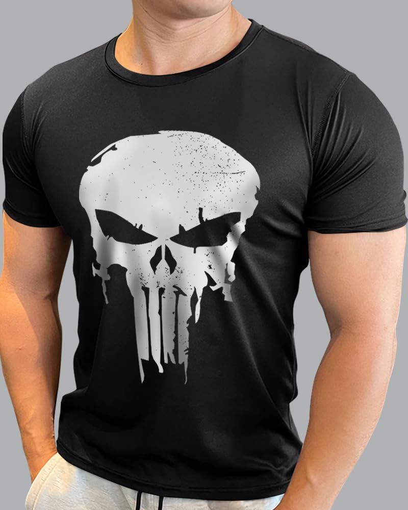 Noble Monk - Camiseta informal de manga corta con cuello redondo para hombre, ajuste regular