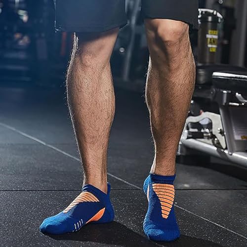 Hywell Mens Low Cut Padded Breathable Socks for Runnin，Men's Ankle Socks with Cushion2
