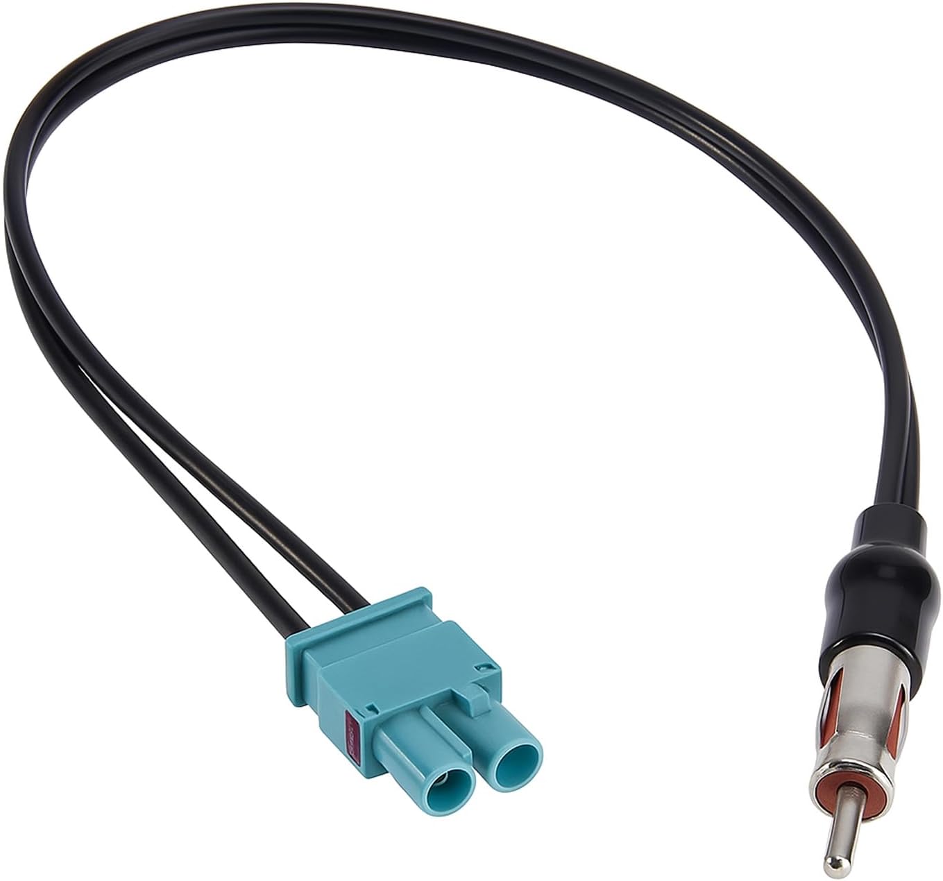 Dual Fakra Car Antenna Adapter by Keple | Vehicle Aerial Adaptor Double Fakra to DIN (Motorola Type) Connector for Diversity Antenna Systems in Au di, Fiat, Mercedes, Peugeot, Skoda, Seat, Car Models