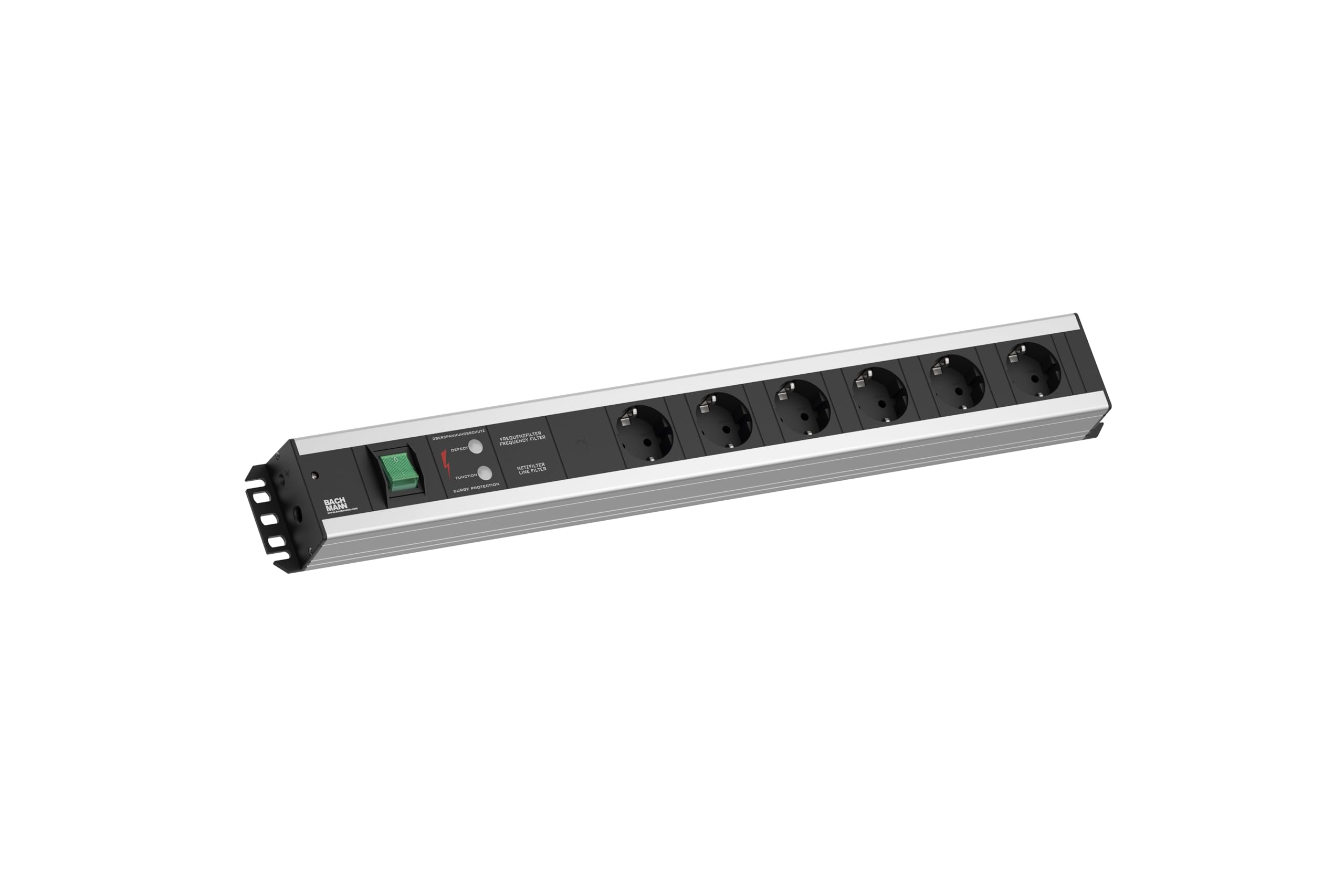 Bachmann 300.012 - Regleta profesional (6 enchufes Schuko)