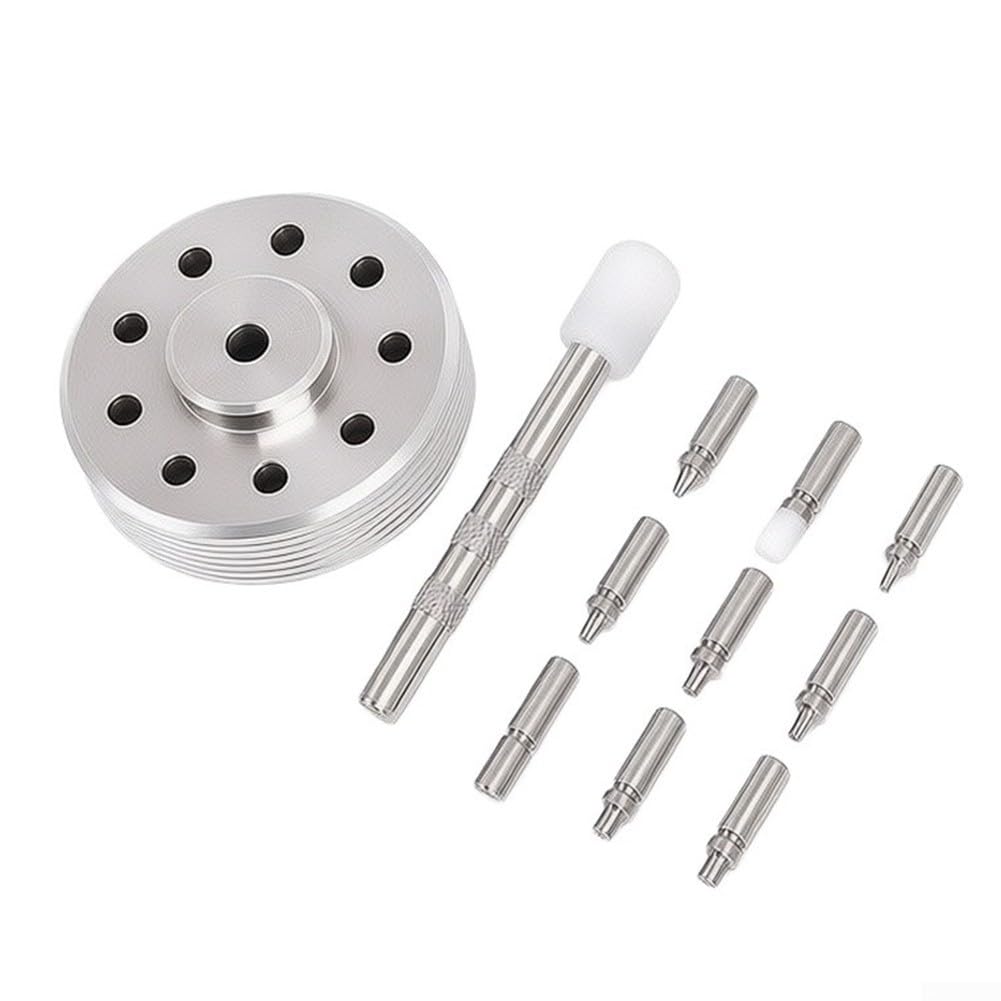 Oniissy Set di utensili per orologio con 9 punte, per hobbisti e orologiai professionisti per riparazioni precise, in acciaio inox
