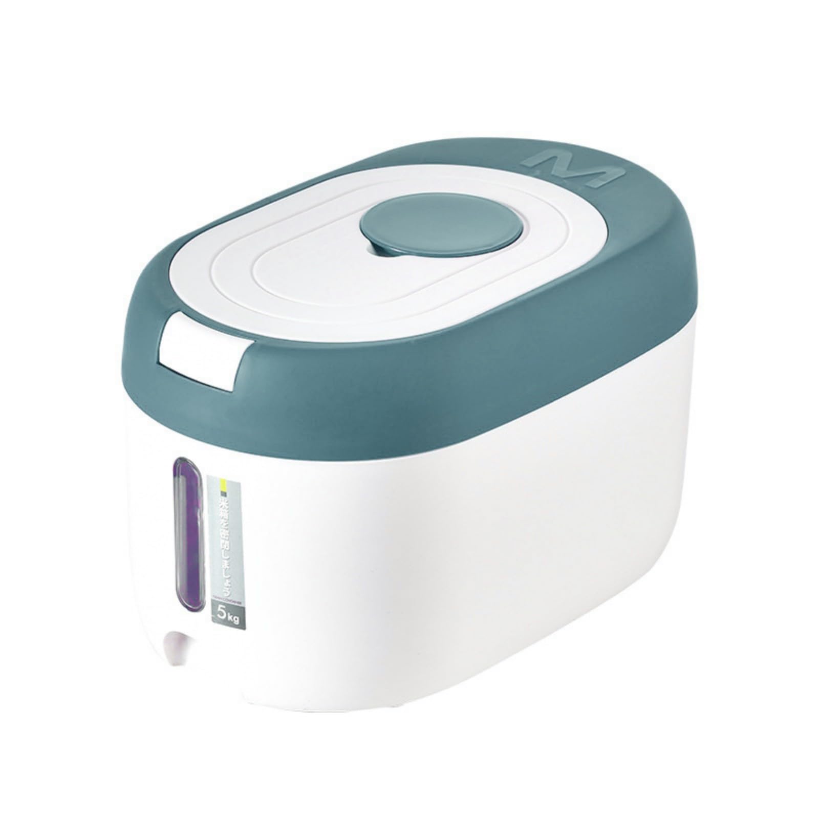HDOYTXXM 3 Visible-Capacity Cereal Bin with Easy-Open Lid & Sealed Barrier for Dry Food Organization Rice Storage Jar
