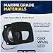 Five Oceans 2-1/4-Inch Square Companion Light, Cool White LED, Black Housing, Marine Courtesy Lights for Interior, Deck, Cockpit, Pontoon, Bass Boat, Yacht, Sailboat, RVs, Caravan - FO2313