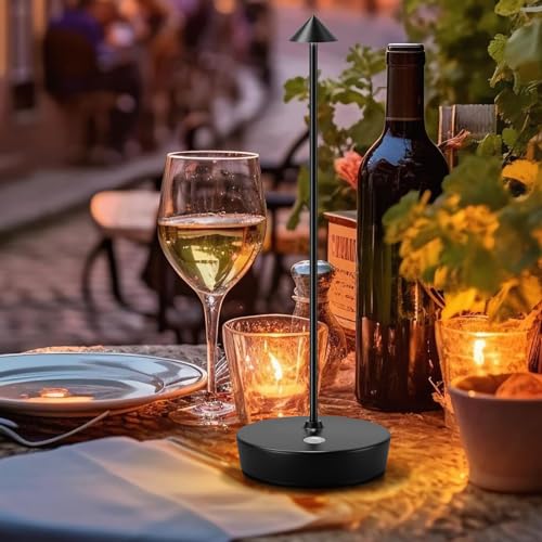 Zenithlight 2 Pack Led Cordless Table Lamp, 6000Mah Rechargeable Battery Operated Outdoor Waterproof Stepless Dimming Modern Portable Table Light For Restaurant Dining Patio thumb #7