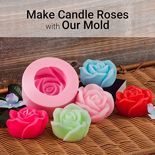 Diy Soy Candle Making Kit For Adults With Big Glass Candle Jars - Candle Making Supplies - Candle Rose Mold - Wicks - Soy Wax Flakes Candle Making Kits - Full Beginners Set (Multi-Colored) #TOP3