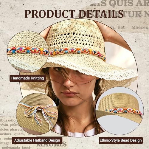 Image of Cowboy Hat Bands for Men and Women,Hatbands Belt for Cowboy /Western /Fedora /Cowgirl Hats Multicolor