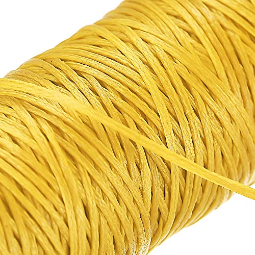 Hilo encerado para cuero 1 mm 50 metros amarillo miniatura 5