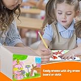 30 PCS 9" x 6" Double Sided Dry Erase Boards Dry Erase Answer Paddles Double Sided Paddles Mini White Boards Small White Board Signs Auction Paddles for Learners Teacher Home Group Activities - Image 5