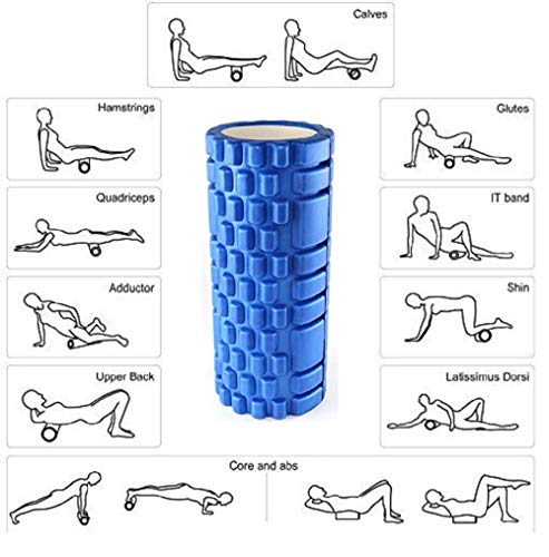 Image of Bodylastics 60cms Foam Roller for Deep Tissue Massage, Relief from Sore Muscles Pain, Pre & Post Exercise Fitness Workout Sessions